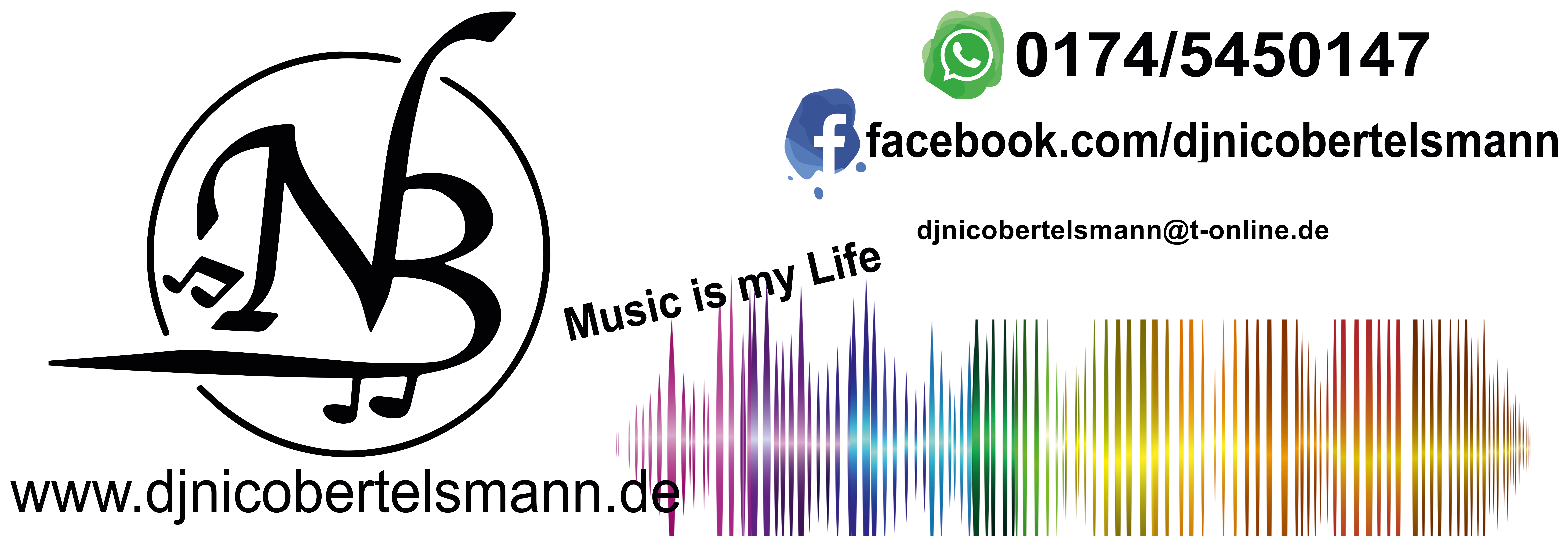 Bertelsmann-Eventservice Kontaktbanner mit Telefonnummer, Facebook und E-Mail