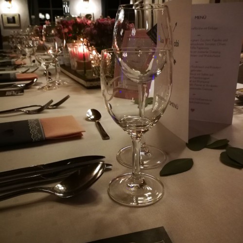 Dekorierter Hochzeitstisch